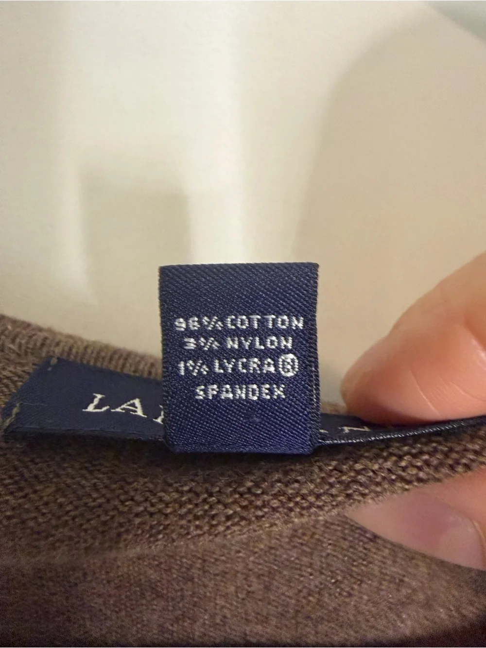 Lands' End Chestnut Brown Long Sleeve Button Down Cardigan Size XL